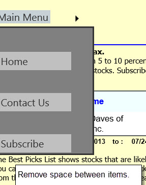 Solved: ASP.NET Menu Item Spacing | Experts Exchange