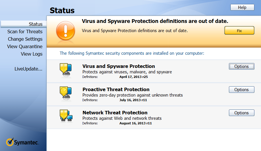 symantec endpoint protection 12.1.3