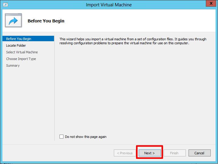 Import Virtual Machine