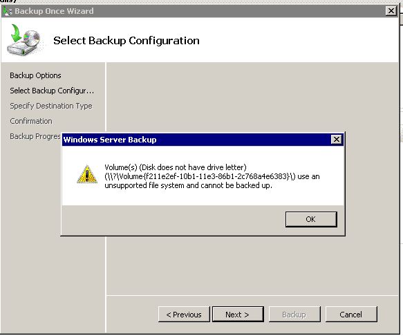 windows file backup error 517