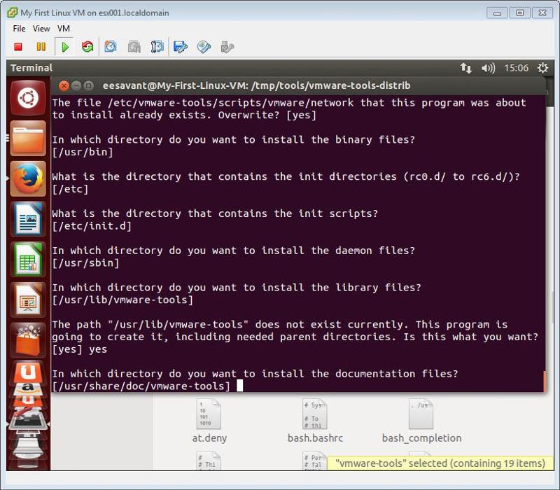 Hit enter at the documentation prompt