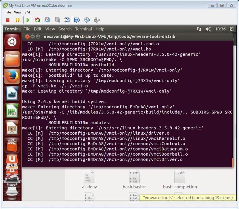 VMware Tools Compile drivers continued