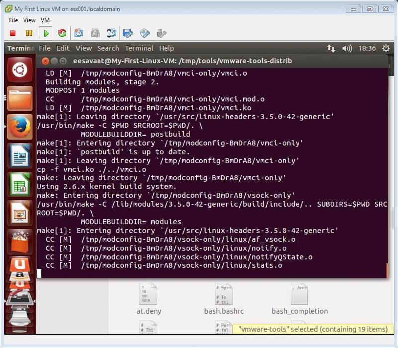 VMware Tools Compile drivers continued