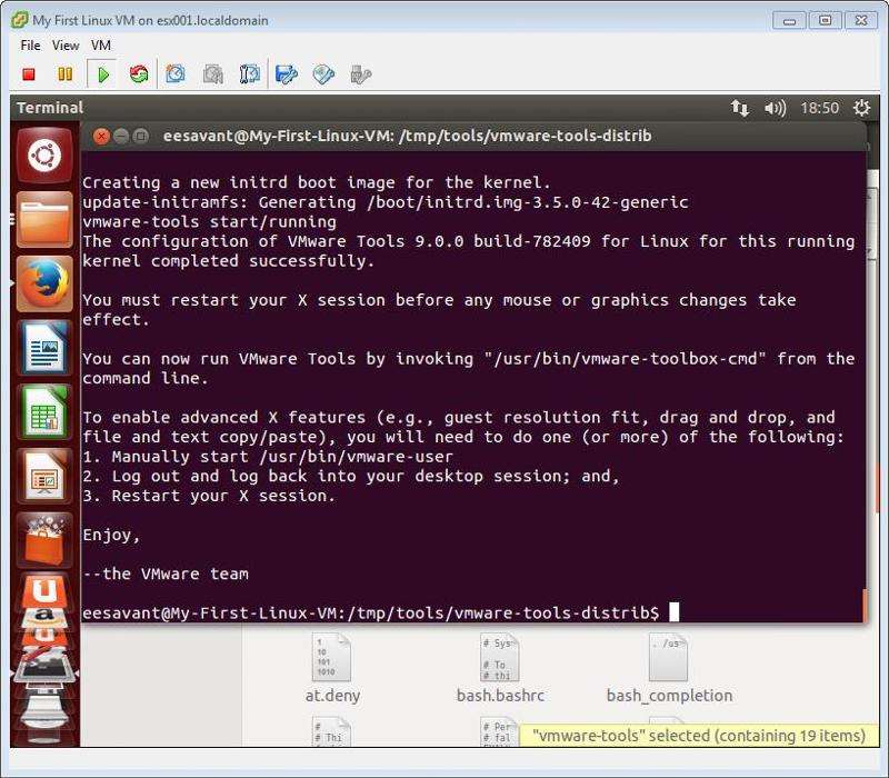 VMware Tools Completed