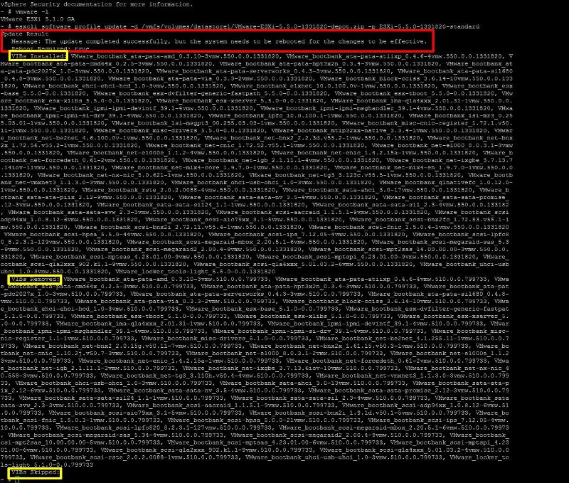 Upgrade Complete - SSH