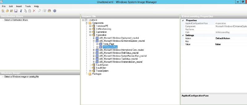 Open Unattend file
