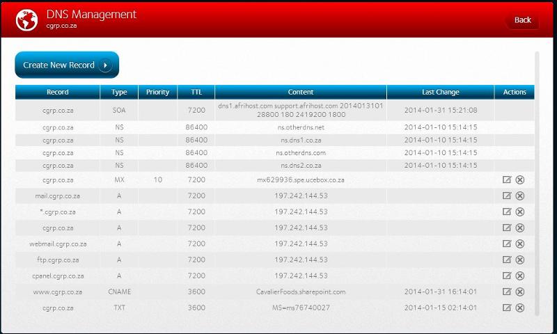 DNS Settings for www.cgrp.co.za domain