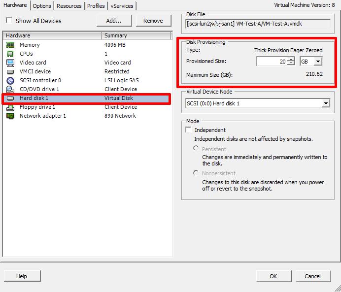 datastore usage on disk alarm