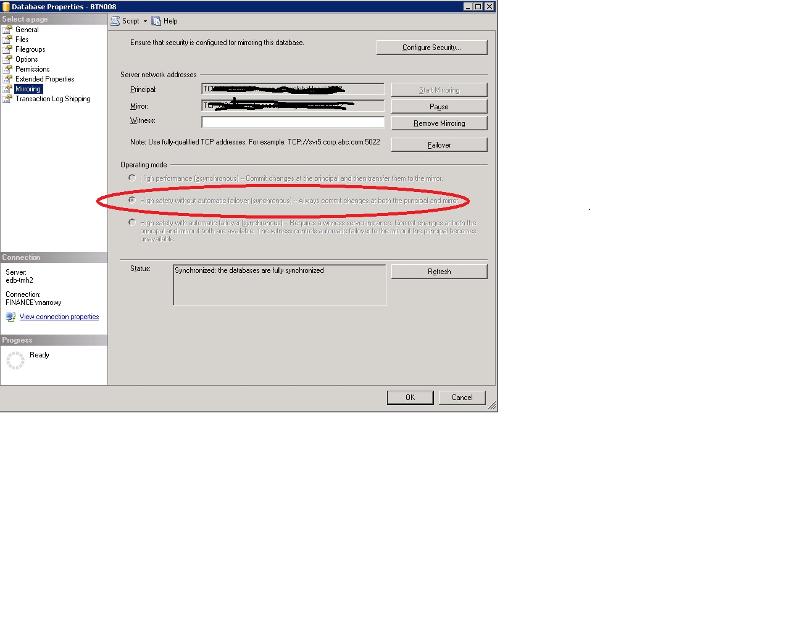 Solved: SQL server 2012 and 2014 mirror replication | Experts Exchange