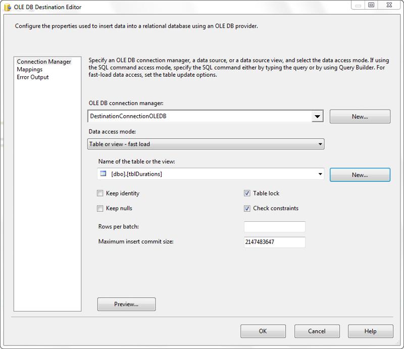 Solved: SSIS Data Flow Task Error | Experts Exchange