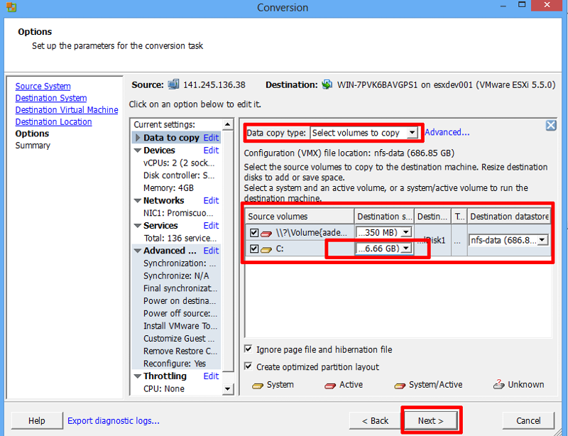 HOW TO Shrink or Reduce a VMware Virtual Machine Disk (VMDK) using VMware vCenter Converter