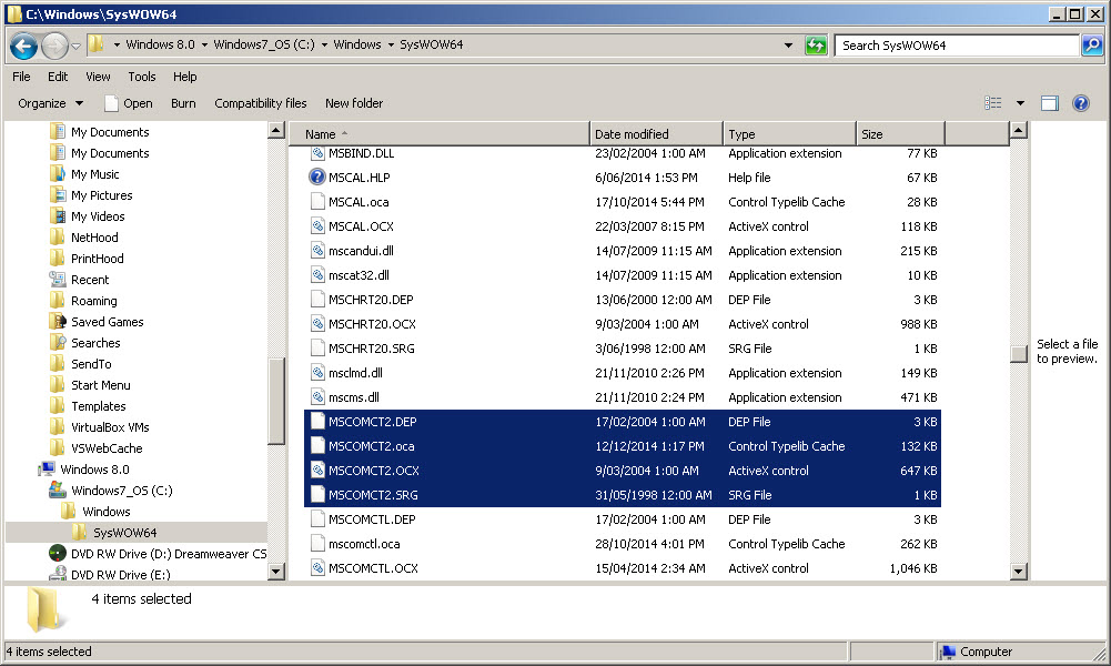 mscomctl ocx windows 10