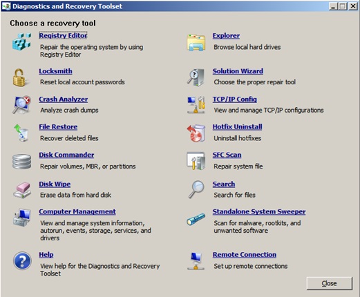 microsoft dart recovery image wizard download