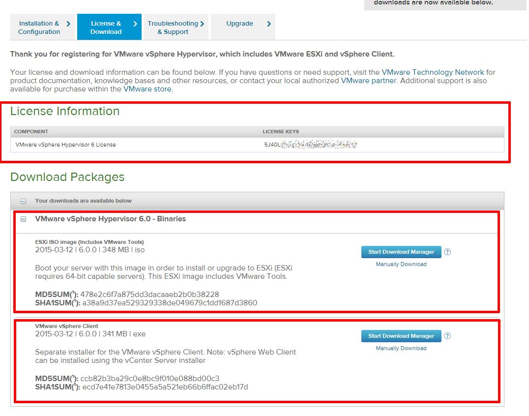 vmware esxi 6 license