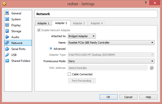 Virtualbox bridged networking driver miniport что это