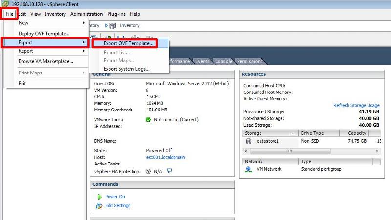 Как подключить папку в vmware esxi