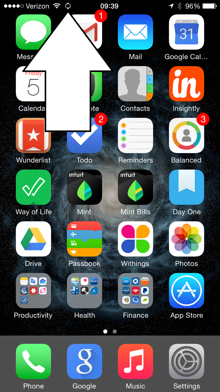 Solved IOS What do the rotating arrows mean? Experts Exchange