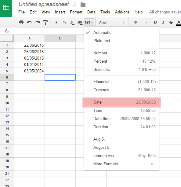 How To Sort Dates On Google Sheets