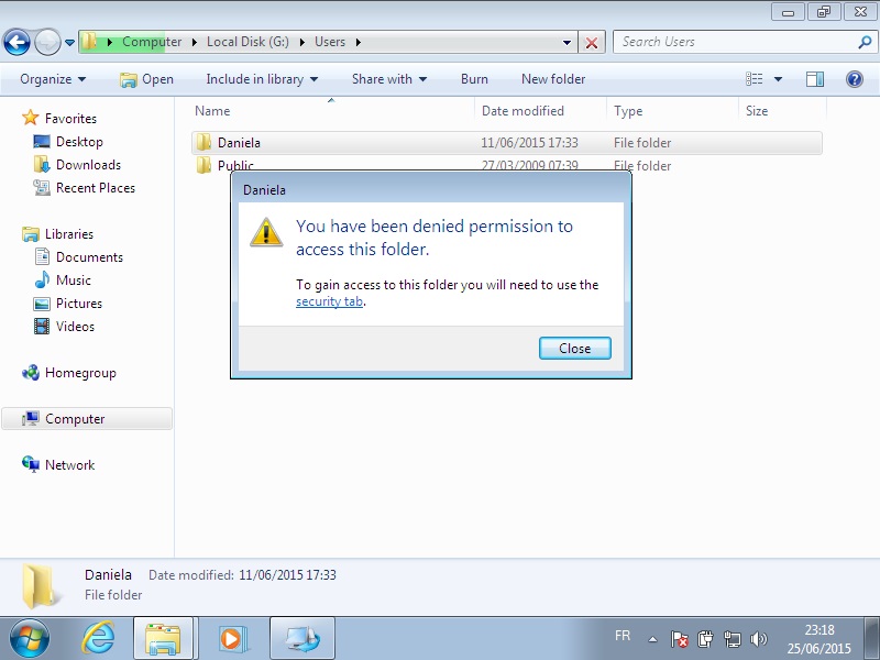 vista file floders permissions reset fixit