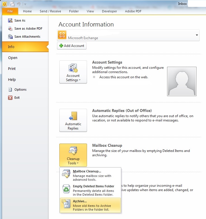 outlook 365 cleanup tool