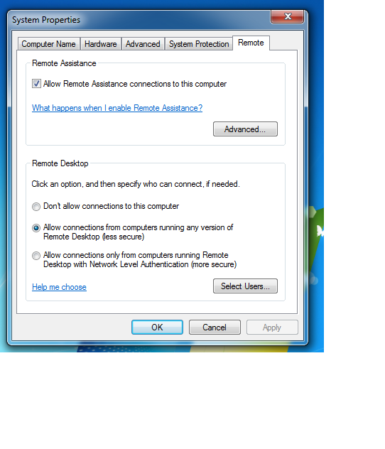 Remote desktop software for windows 7