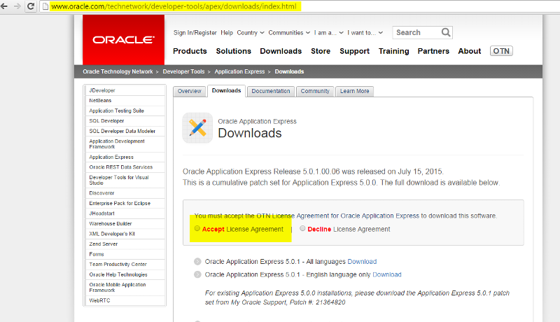 Upgrading Oracle APEX to Oracle Application Express Release 5.0.1 ...