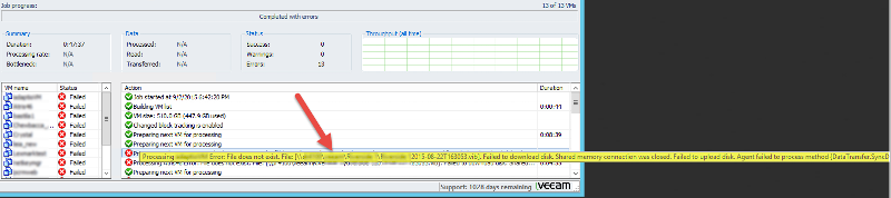 veeam delete vib file