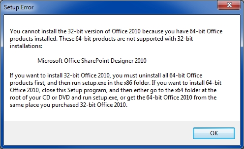 ms office 32bit 64bit