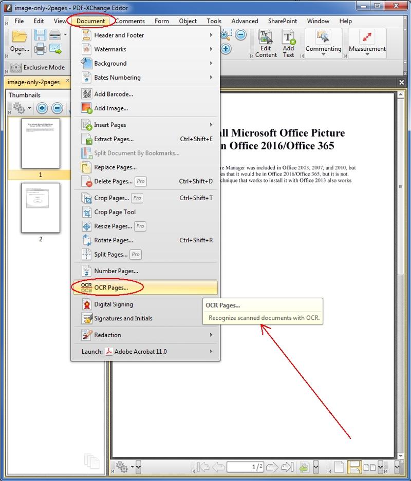 pdf exchange editor free features