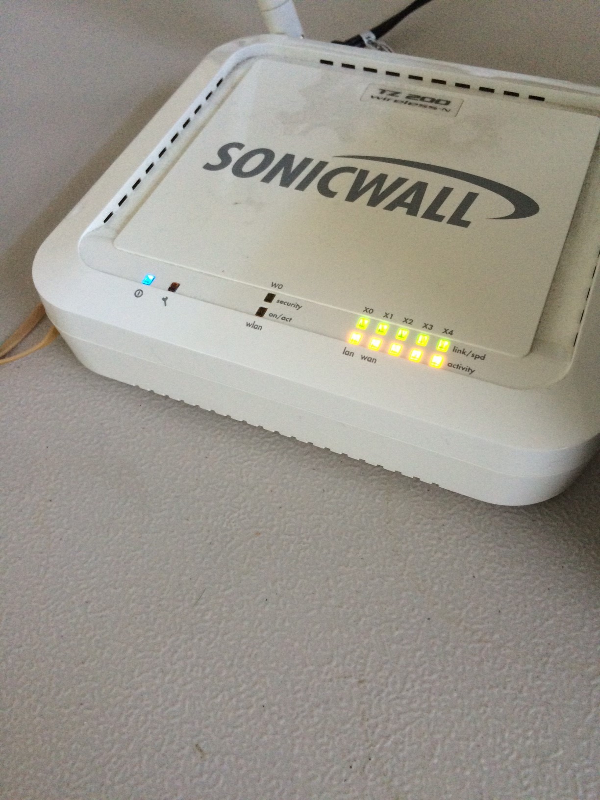 E31u2v1 modem online light blinking