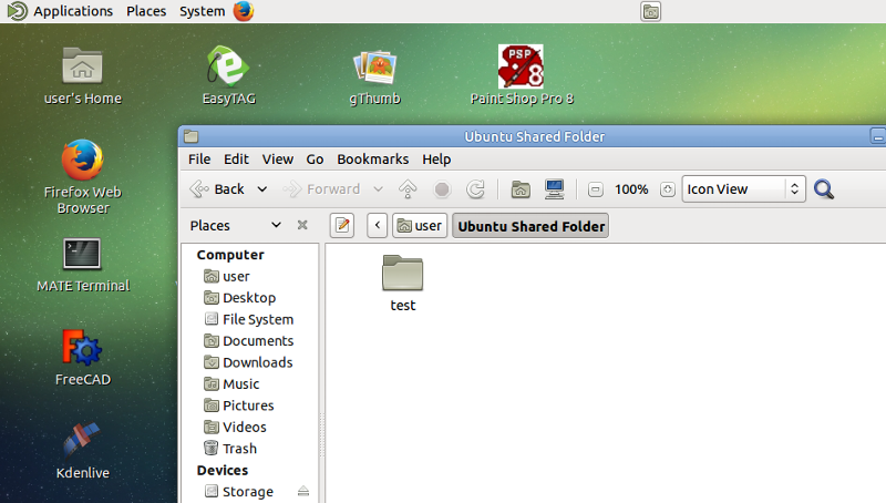 virtualbox shared folder ubuntu where