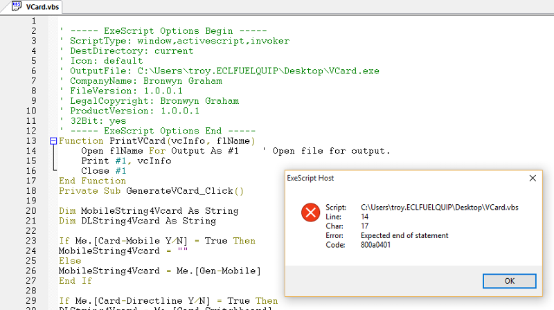 Solved: Outlook signature via VBS Script | Experts Exchange