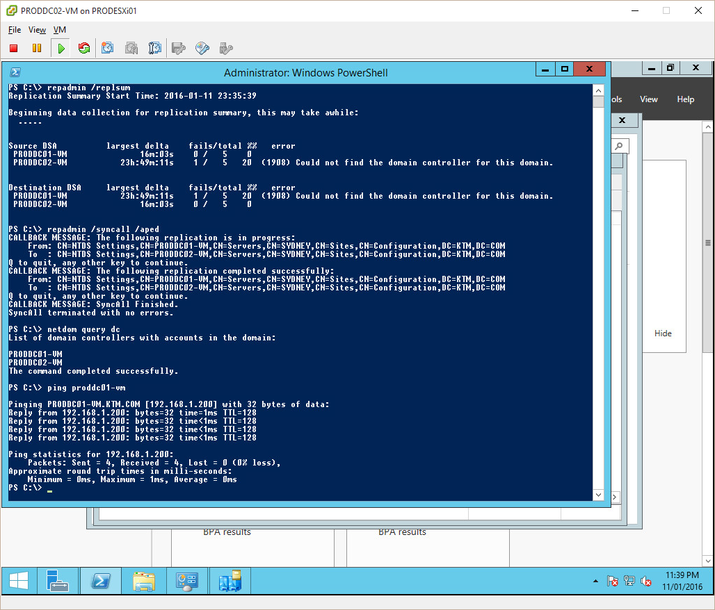 Solved: Domain controller sync issues ? | Experts Exchange