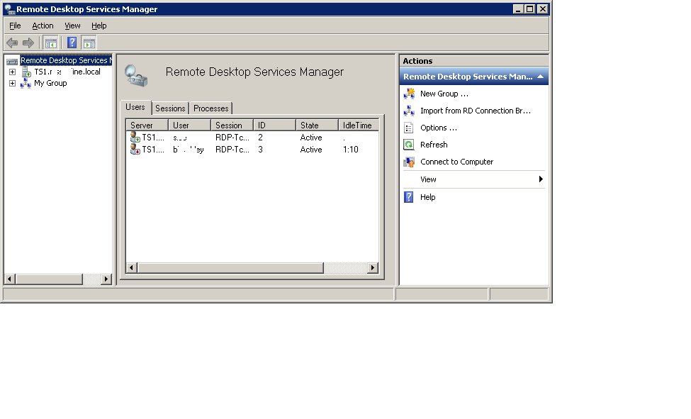 remote desktop services manager