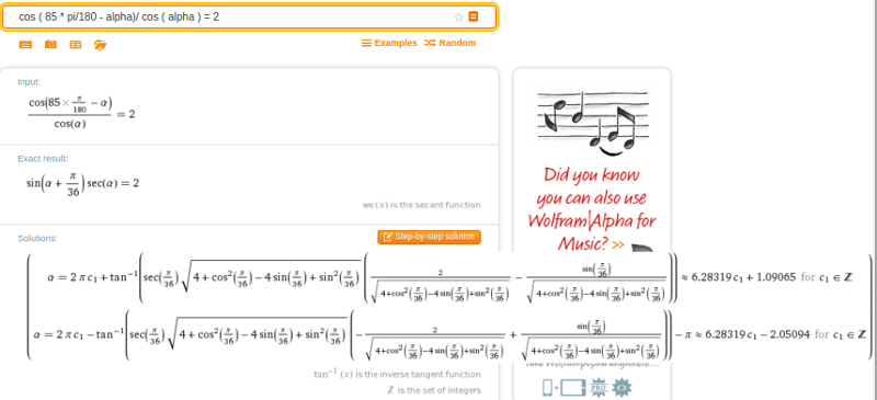 Solved: How To Solve A Trigonometry Equation | Experts Exchange