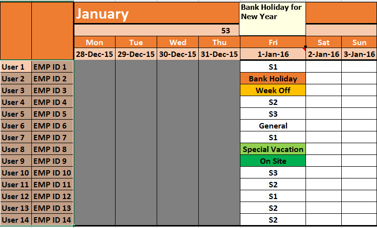 Define A Holiday List And Calculate Compensatory Off Accordingly