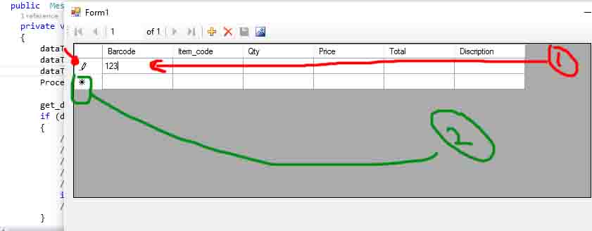 c# datagridview add new row automatically