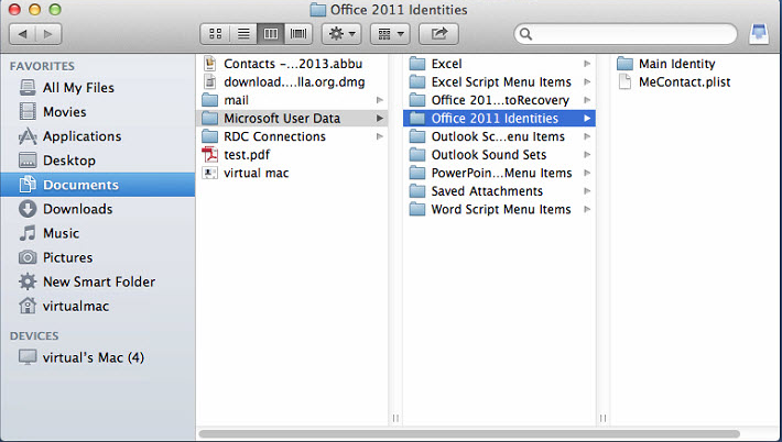 outlook 2011 for mac cannot search contacts