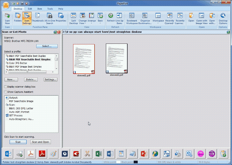 Deskew pdf acrobat