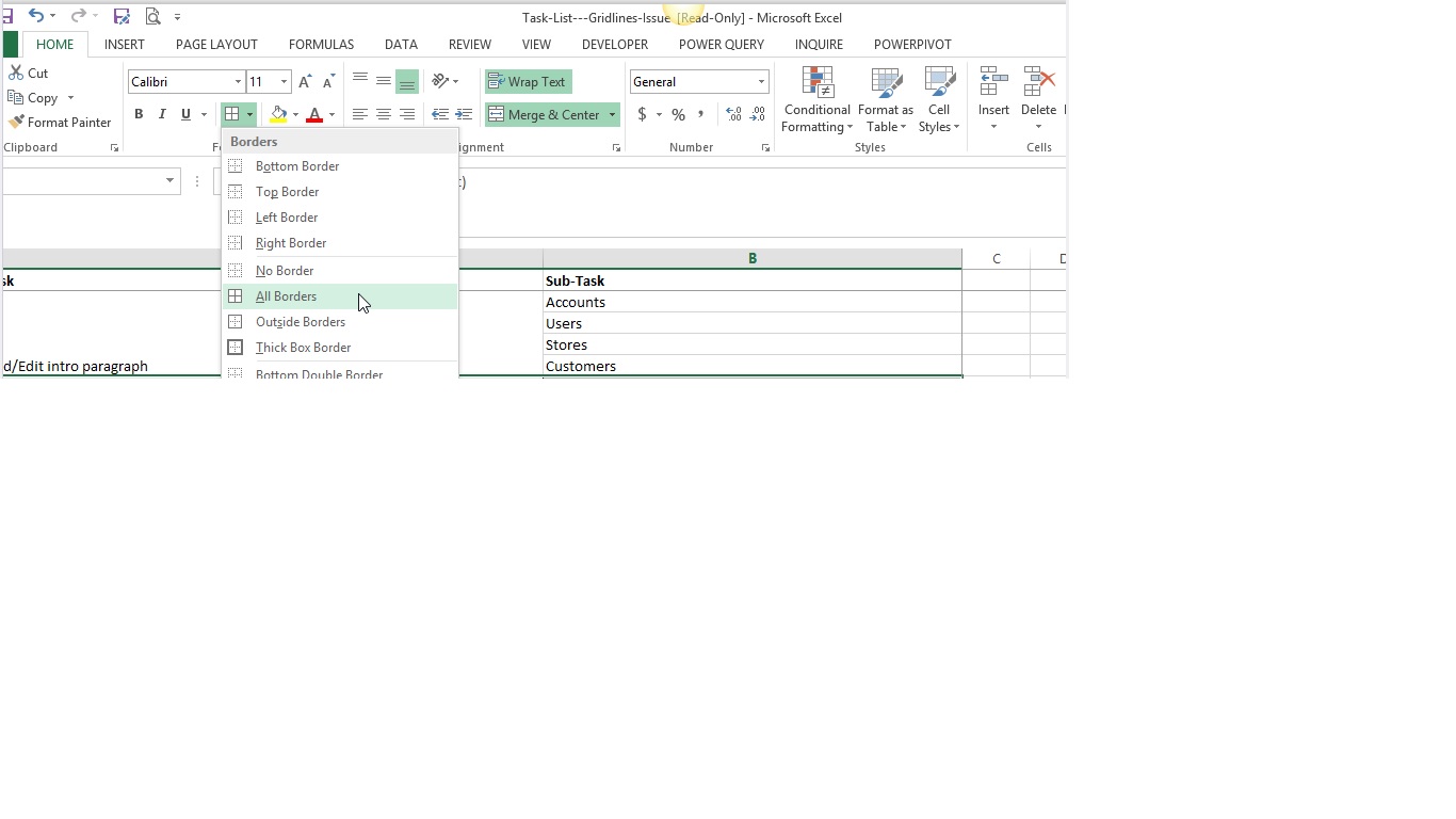 excel 2016 select visible cells only