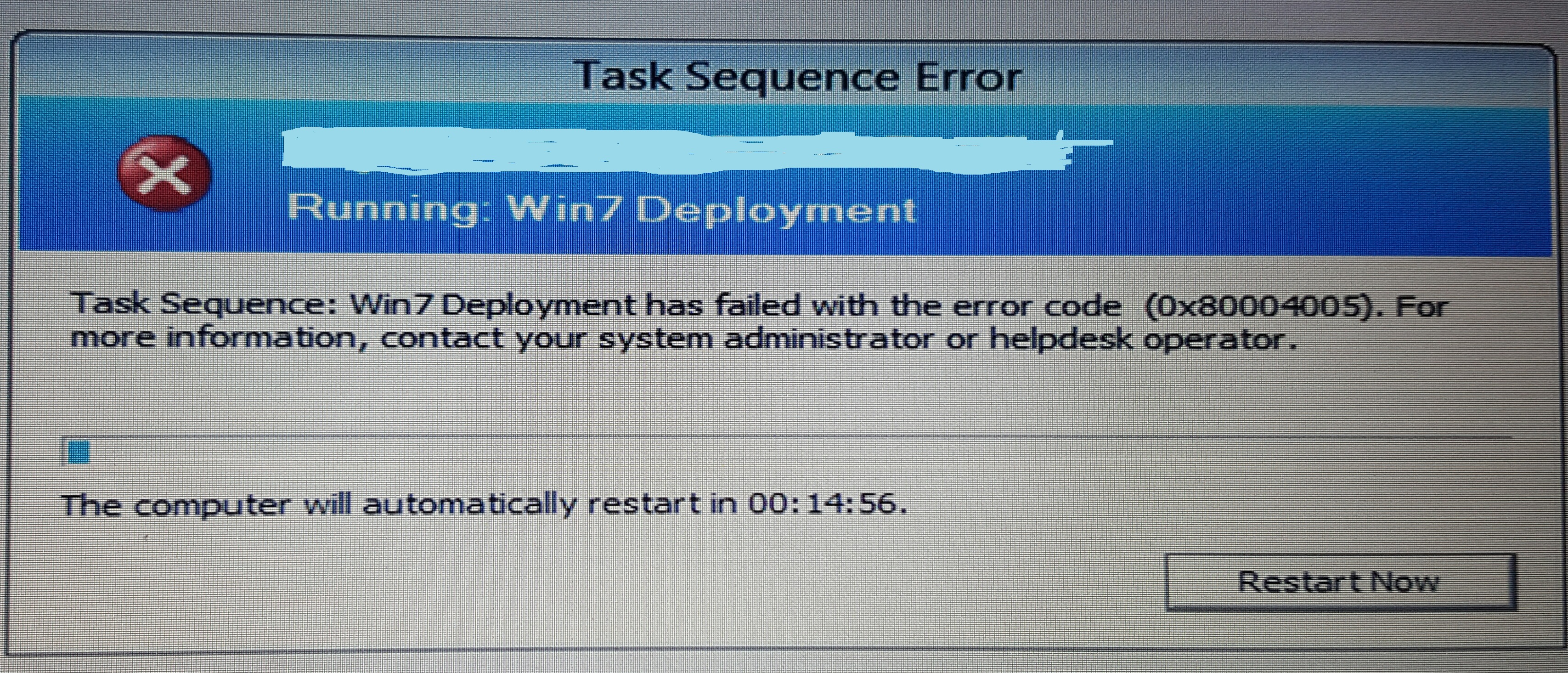 Task start Error. Sequence выдает ошибку.