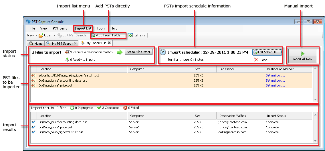 PSTS расшифровка. Microsoft Exchange chat. Import results