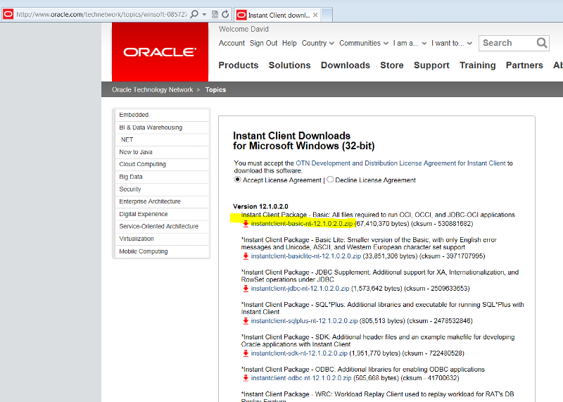 Как посмотреть пакет oracle