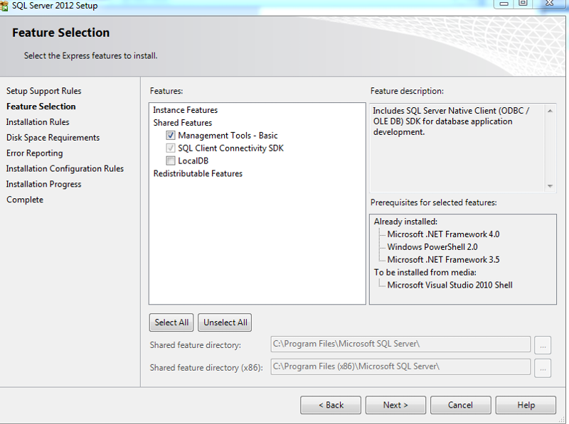 Solved: SQL Server 2012 setup doesn't allow installation of "Management ...