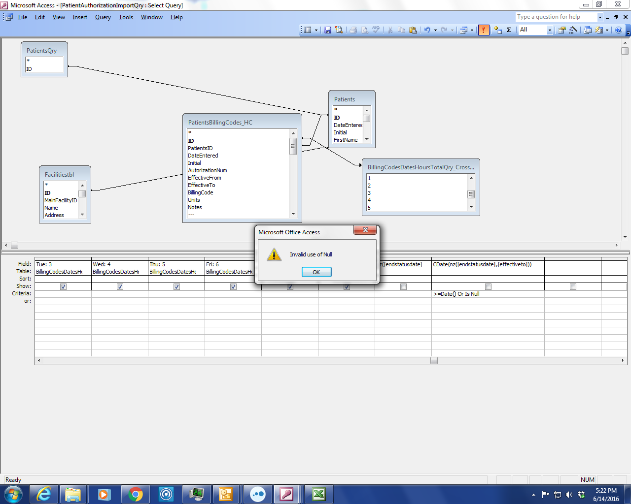 Solved invalid use of null in access query experts exchange