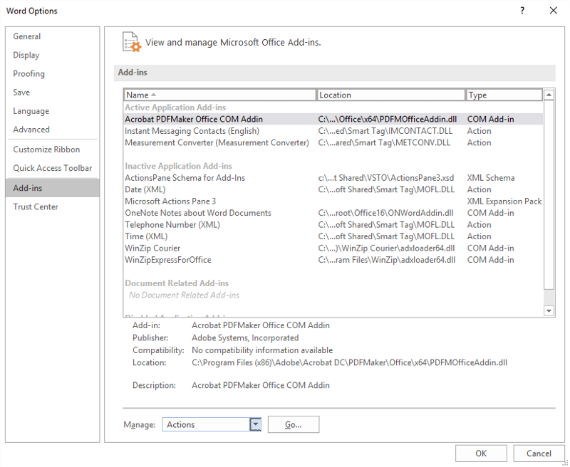 Solved: Microsoft Word 2016 Toolbar Customization | Experts Exchange