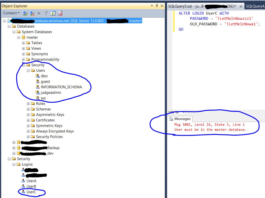 Solved: How do I allow users to reset their own password on Azure SQL ...