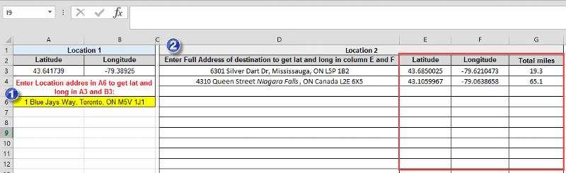 New Excel Formula To Calculate Distance Between Two Addresses Background Formulas