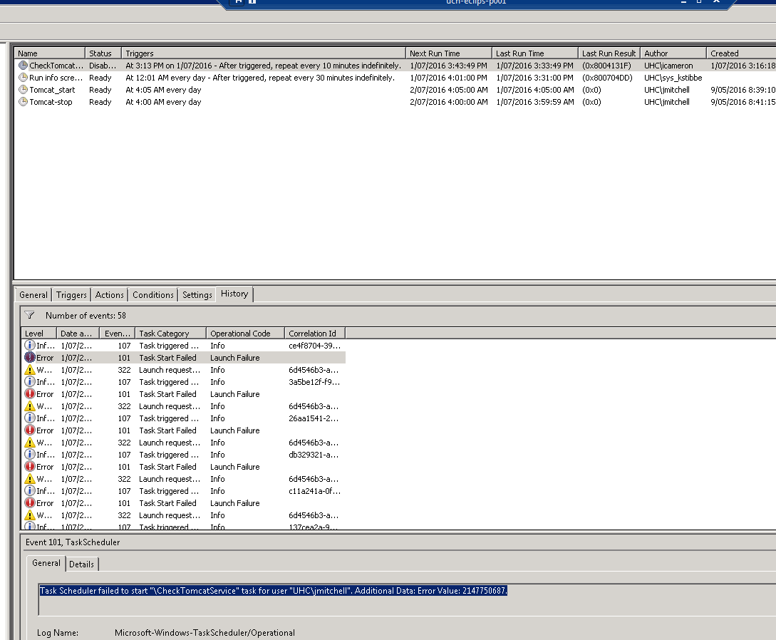 send mailmessage task scheduler not working