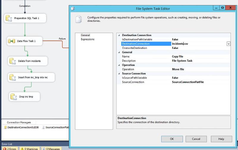 Solved: File System task in SSIS package | Experts Exchange